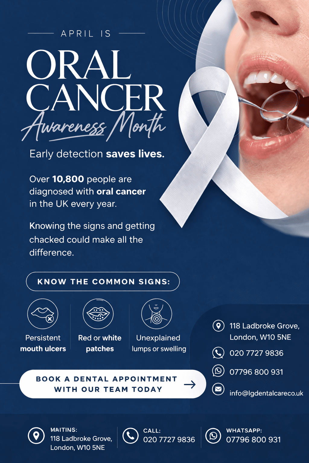 Oral cancer awareness early detection matters